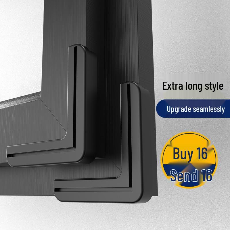 Aluminum Window Anti-Collision Corner Protector - Silicone Safety Sleeve for Inward Opening Windows