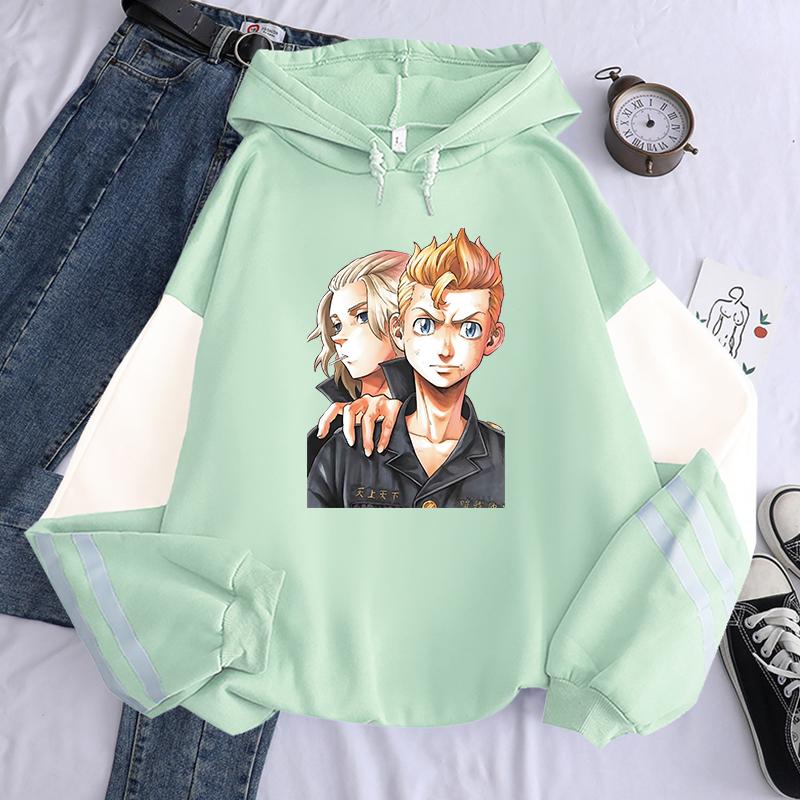 Winter Tokyo Revengers Mikey Anime Hoodies Sano Manjirou Hanagaki Takemichi Printed Men Women Fashion Long Sleeves Warm Sweatshirts