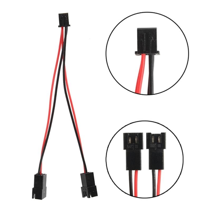 2Pcs JST XH 2.54mm 2 Pin Electrical Connectors for 3D Indoor Plane and Sparkling Light Applications