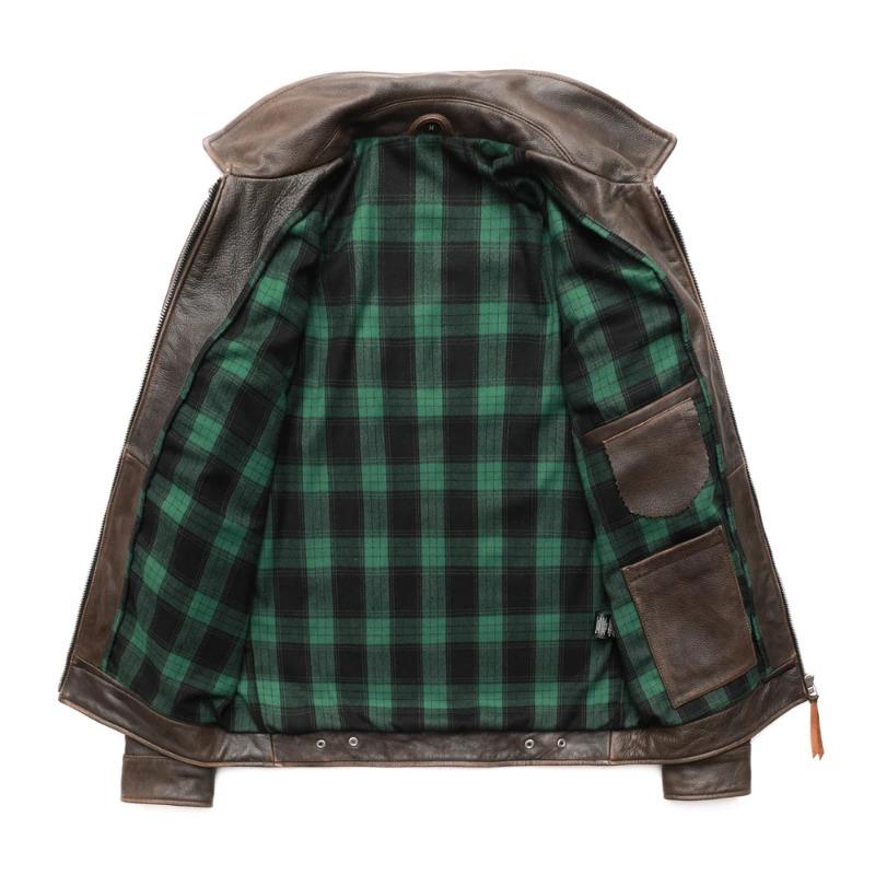 Super Men Leather Jacket Thick Soft Natural Cowhide Real Leather Coat