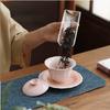 160ml Chinese Cherry Blossom Ceramic Gaiwan Handmade White Porcelain Tea Tureen Teacup Household Tea Bowl Portable Teaware
