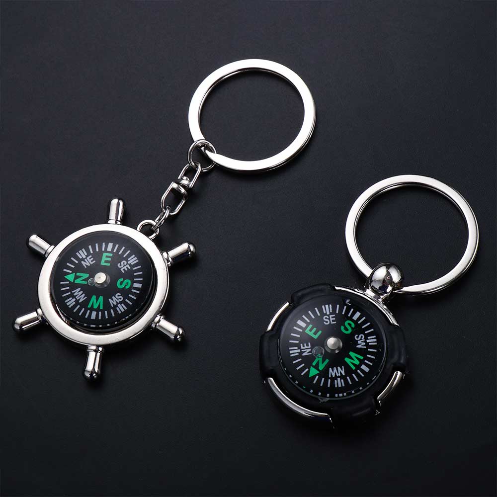 Key Chain Outdoor Survival Tool Keychain Emergency Wild Compass Mini Compass Pocket Compass