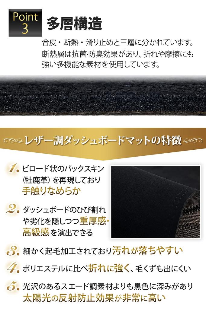 Black Synthetic Leather Dashboard Mat for Subaru and Outback Sun and Interior Ram, Legacy, BL, B4, BP, (4th Generation) (2003-2009). Protection,