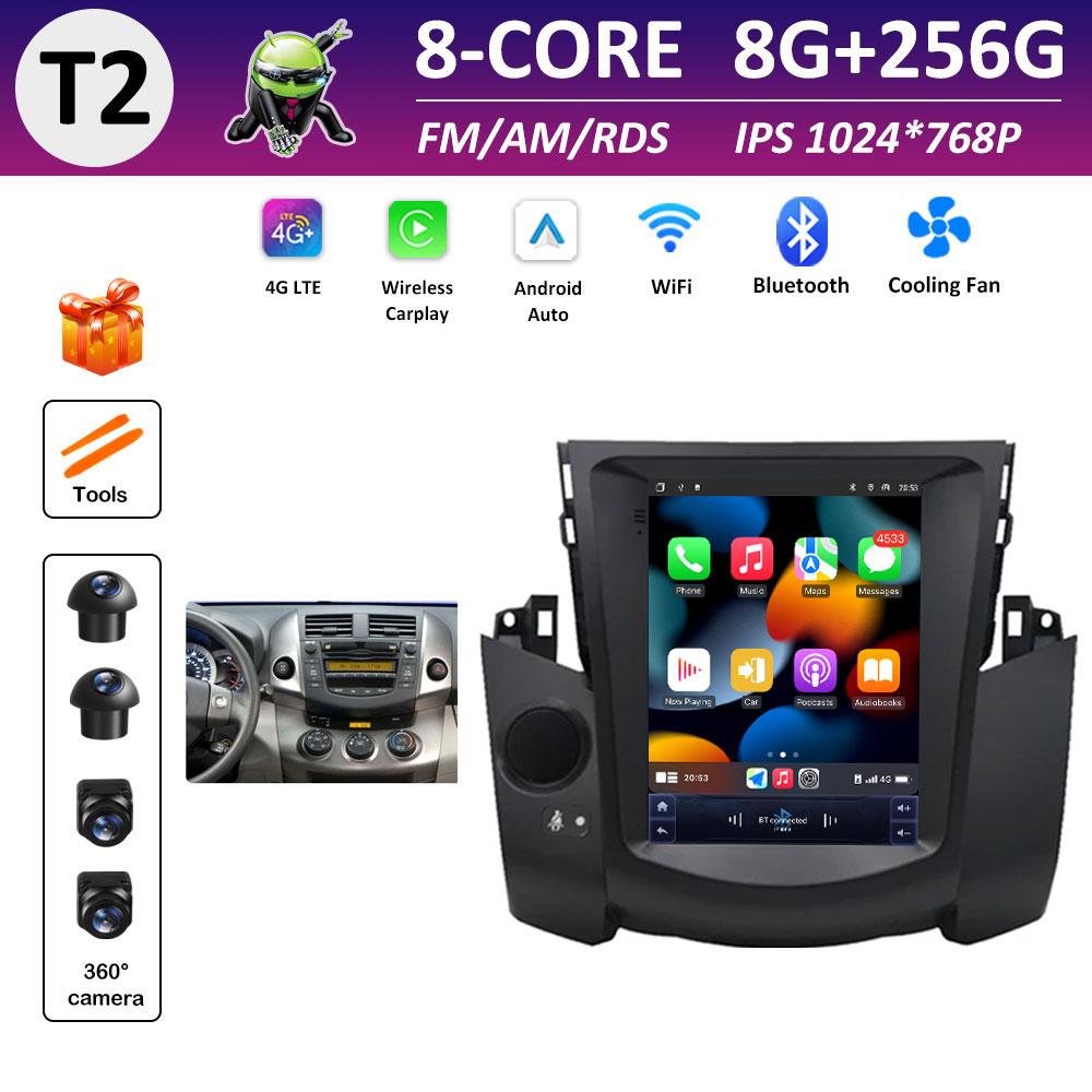 For Toyota RAV4 2009 2010 2011 2012 Car Video Radio Multimedia Player DSP Stereo Android OS IPS Touch Screen GPS Navi Head Unit