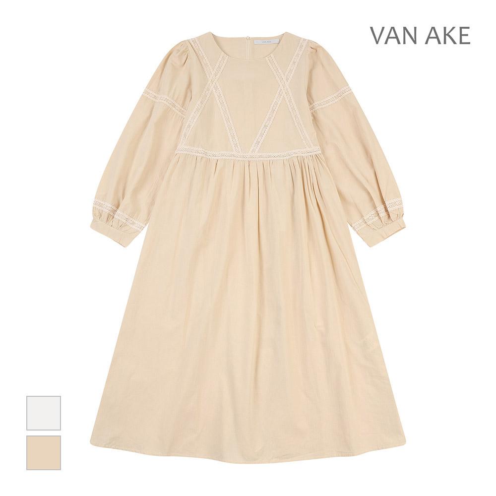 VANAKE Lace Color Block Dress_Vb35Opq301Z