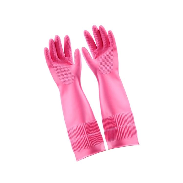 Stain Resistant Kitchen Gloves For Household Work Reinforced Latex Fast Drying Gloves for Home Utility Dishwashing Use