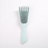 Hollow Rebound Massage Six-Claw Curved Styling Hairbrush with Pig Bristles
