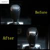 Gear Shift Knob Handle Decoration Cover Trim Carbon Fiber Style Accessories Interior Refit Kit For Mazda CX-3 CX3 2015 - 2024