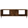 Coffee Table Smoked Oak 104x60x35 cm Wood Based Material