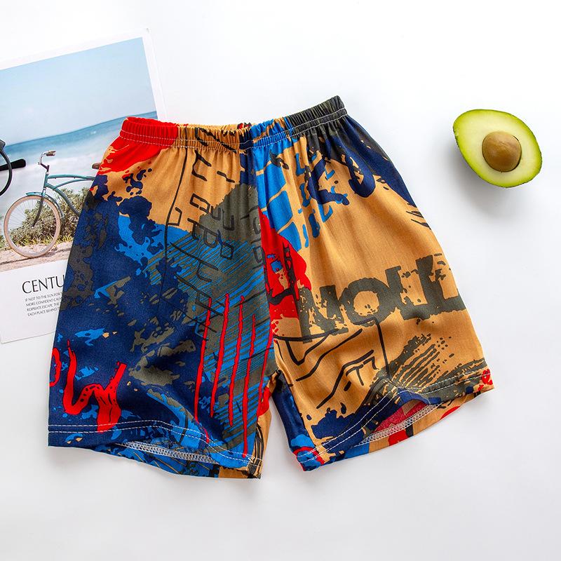 22 Nowe Szorty Letnie Bawełniane Wiskozowe: Lekki i luźny krój dla chłopców, dziewczynek i niemowląt - Strój plażowy dla rodziców i dzieci