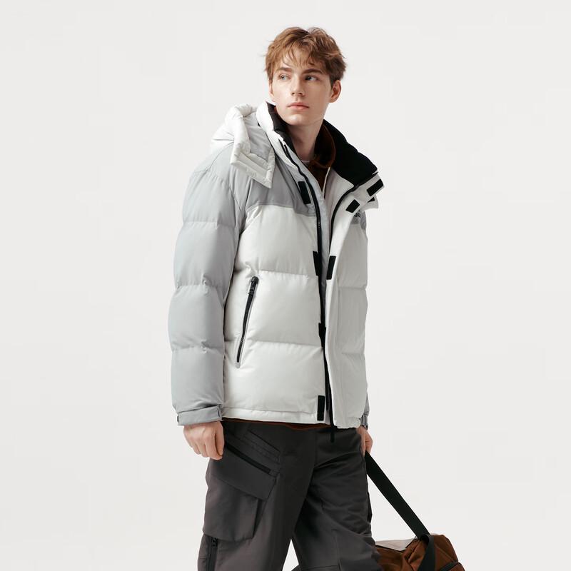 Tanboer Men's Sporty Detachable Hooded Short Down Jacket 5550367A
