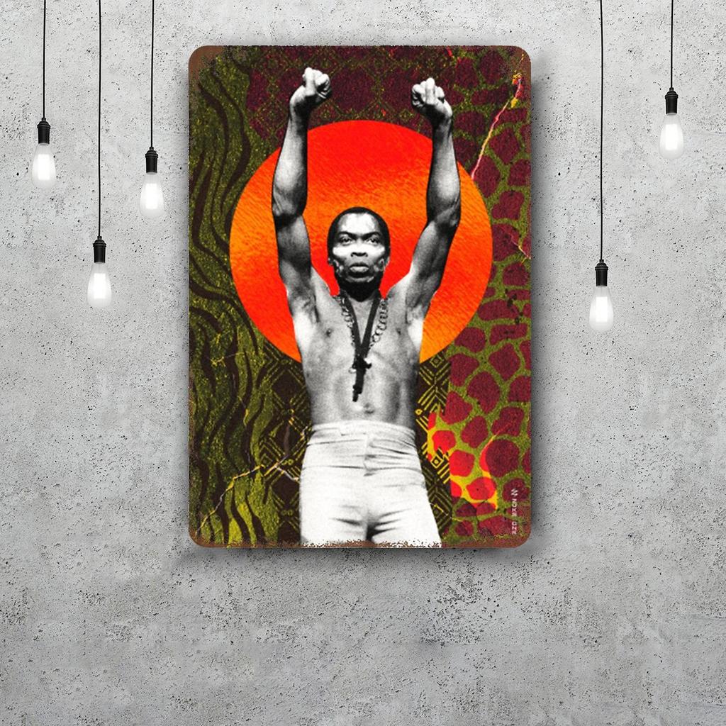 Fela Kuti Metal Signs wall decor Vintage Tin Signs Captain Metal Poster Decor for Bar Pub Club Wall Decoration
