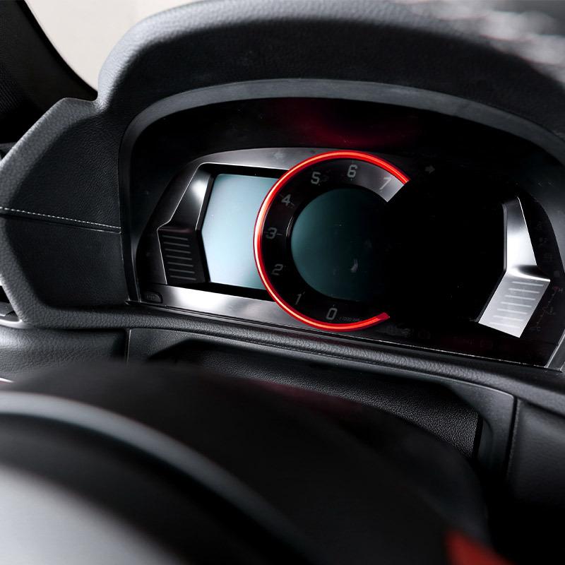 For Toyota GR Supra A90 -2024 Aluminum Alloy Car Interior Dashboard Tachometer Decorative Ring Sticker Car Accessories
