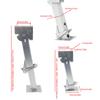 2PCS Stabilizer Jack 650lbs Support 1000lbs Lifting Capacity Galvanized Telescoping Adjustable Swing Down Stabilizer Jack Stand