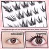 Voluminous No Need Glue Self-Adhesive False Eyelashes Fluffy Fish Tail Sunflower Thick Curling Lash Extension Diy Anime Eyes