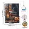 5D Diy Halloween Witch Hat Pumpkin Candle Diamond Painting Embroidery Cross Stitch Embroidery Home Decor