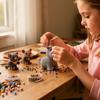 Tiny 3D Beaded Animal DIY Kit, Easy DIY Beading Embroidery Kit With 4 Cute Designs, 3D Animal Themed Beadwork Kit For Beginners