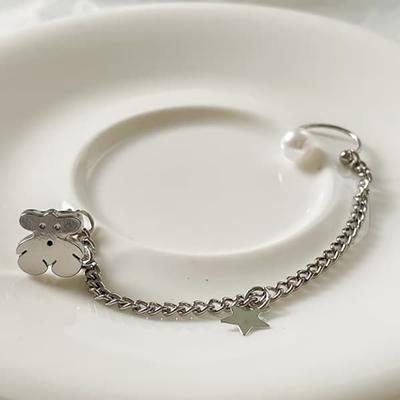 Women's Mini Teddy Bear Pendant Earrings