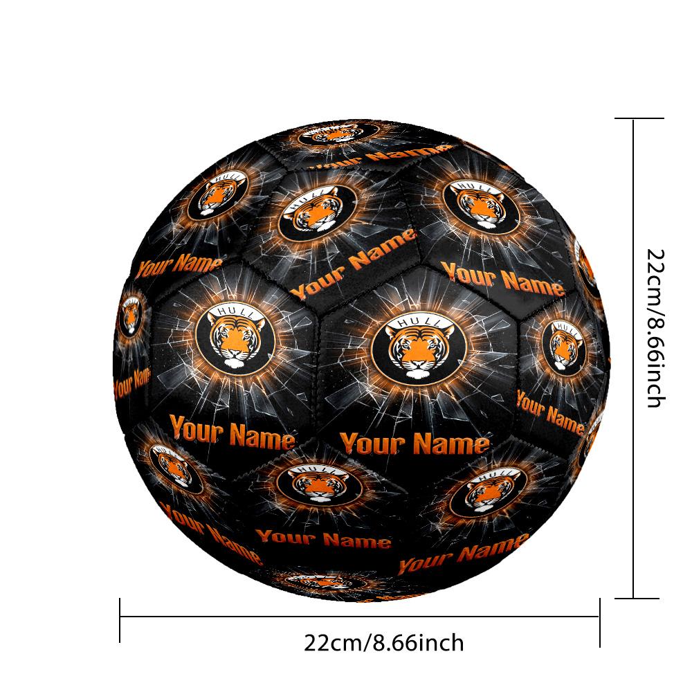 Hull City Fashion Size 5 Football Wearproof Non‑Slip Soccer Ball For Sports Training Entertainment Use