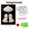 5D DIY Pearl Art Kit Cute Poodle With Cloud Theme Decor Home Wall Decoration