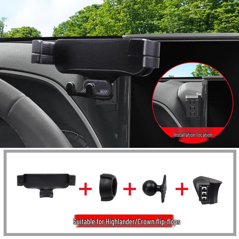 Wireless Charging Phone Holder for 2022 Highlander/Crown and Land Cruiser