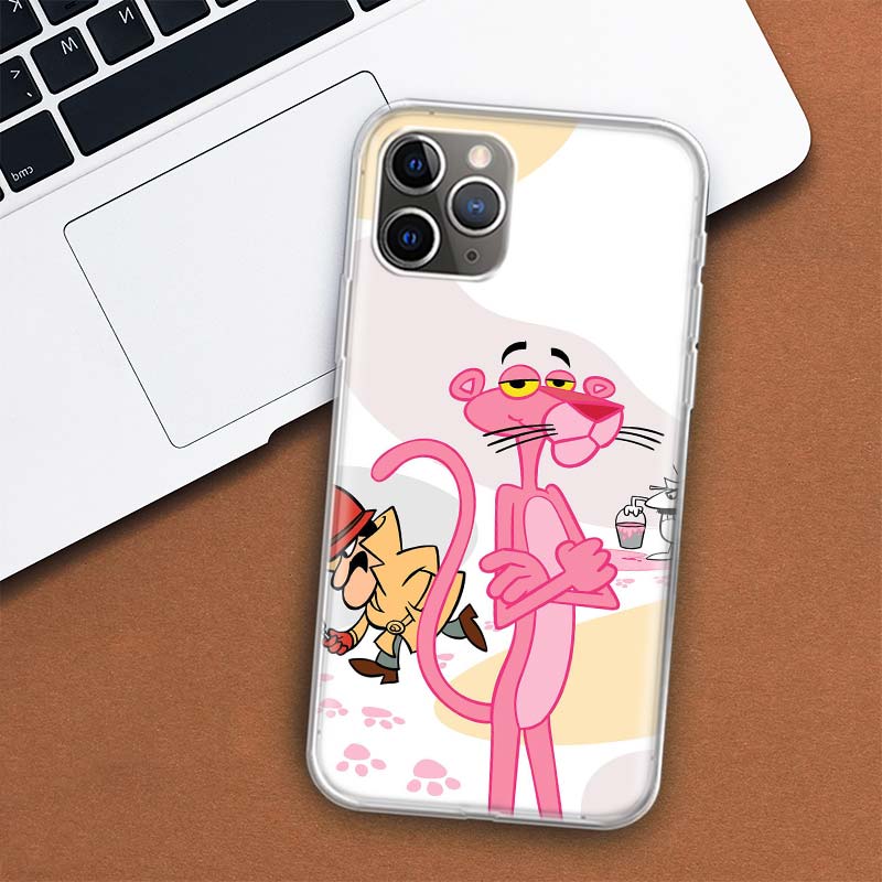 

Чехол для телефона с рисунком «Розовая пантера» для Apple iPhone 11 12 13 14 Pro 7 XR X XS Max 6 6S 8 Plus + Mini 5 SE, мягкий чехол с принтом iPhone 7 Plus