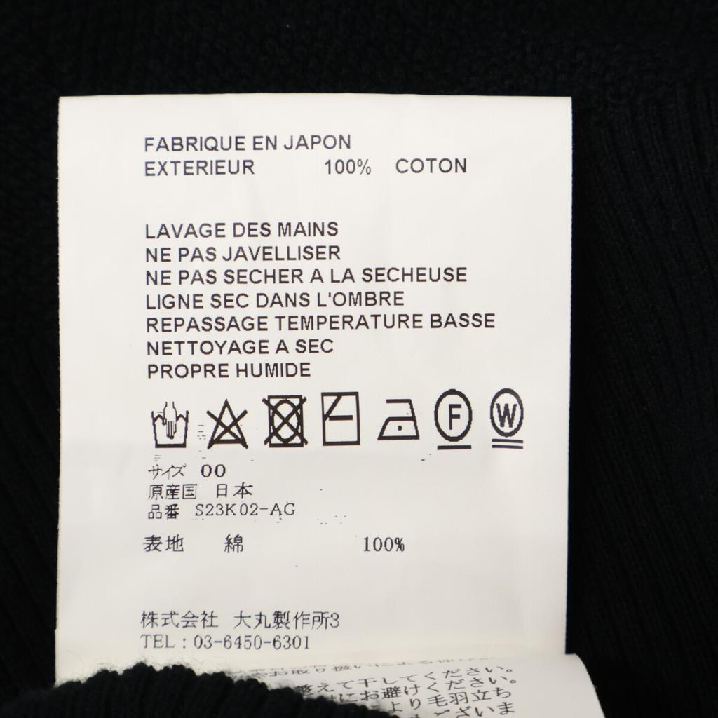 OVERCOAT S23K02-AG Black Short Sleeve Polo Shirt tops OO blackUsed