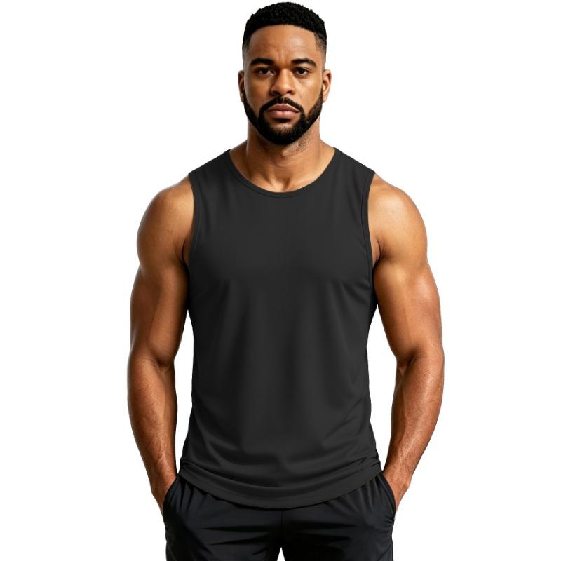 Men S Sleeveless Workout Tank Top Summer Breathable Quick Dry