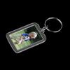 Keychain Pendant Rectangular Clear Photo Album Keyring Handbag Wallet Hanging Key Chain Organizer Transparent Handmade