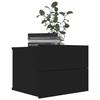 VidaXL Tables de chevet 2 pcs Noir 40 x 30 x 30 cm Aggloméré