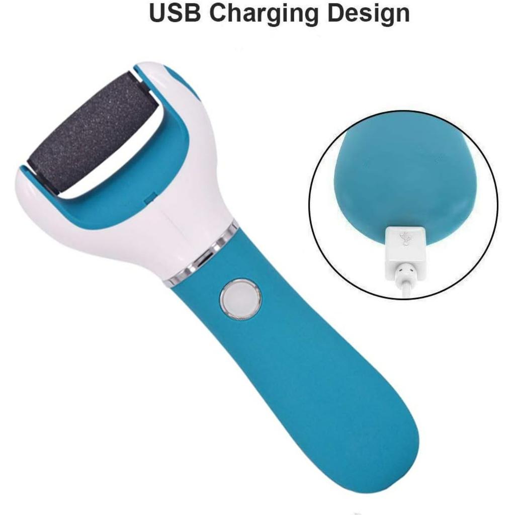 Foot Scrubber Electric Callus Remover Rechargeable Foot File Hard Skin Remover Pedicure Tools Electronic Callus kit for Cracked Heels and Dead Skin