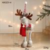 Large Retractable American Cartoon Plush Elk Christmas Ornament Doll
