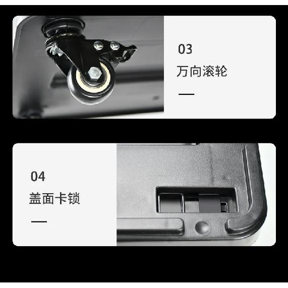 Outdoor camping storage box, car folding trolley box, camping picnic organizer box, grocery cart, small cart, shopping cart