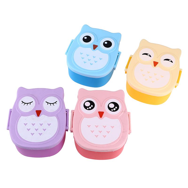 Cartoon Owl Portable Lunch Box Food Storage Container Salad Fruit Food Lunchbox
