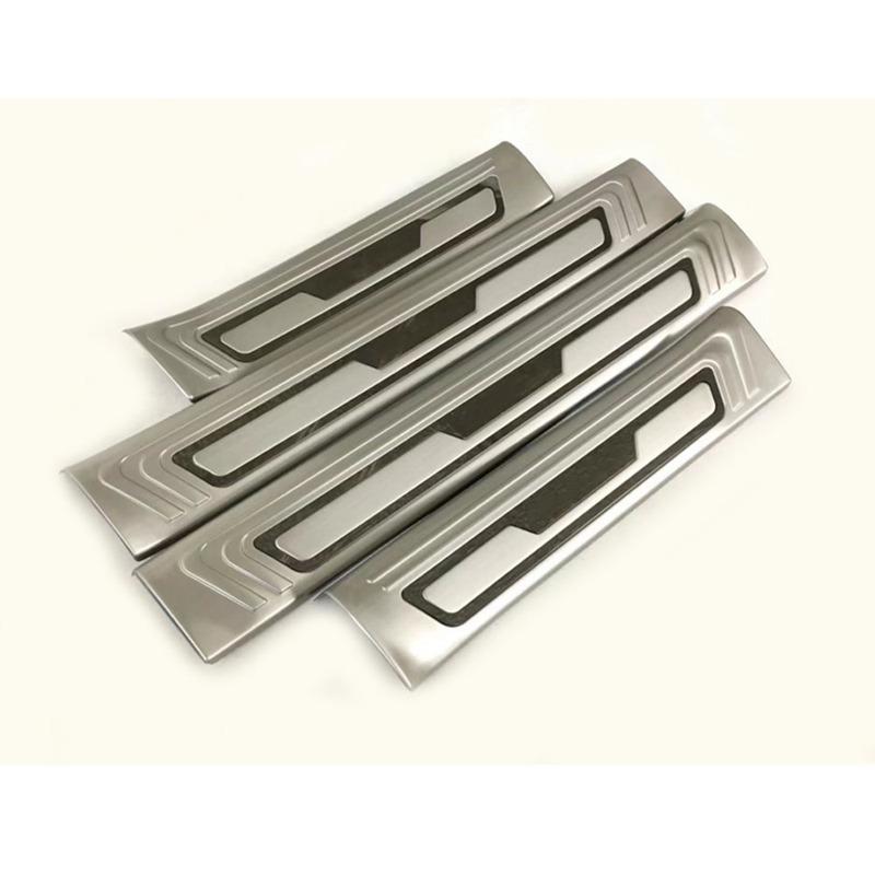 Cover Stainless Steel Pedal Door Sill Scuff Plate Inner Stick Threshold For Mazda CX-5 CX5 2nd Gen 2017 2018