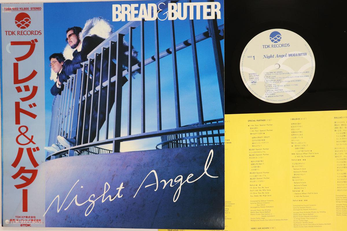 

LP Record BREAD BUTTER Night Angel T28A1002 TDK 1982 Japan Obi Japanese PopRock Used