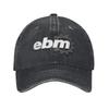 EBM Electronic Body Music Unisex Women Baseball Cap Industrial Dance Distressed Washed Caps Hat Outdoor Running Adjustable Snapback