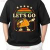 Funny Dabbing Taco Lets Go For Adult S 4XL T Shirt Vintage Washed Homme Versatile Streetwear Unisex Soft Breathable