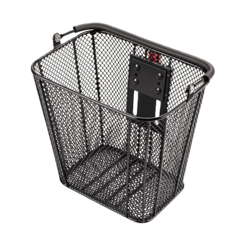 Detachable Front Bike Basket Electric Bikes Storage Basket Cycling Bike Wire Basket for Kids Bike Road Bikes Travel 1
