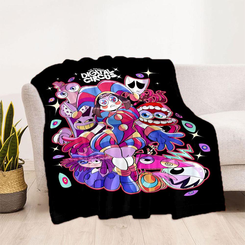 Digital Circus Blanket Ultra-Soft Perfect for Office Chair Chair Office All-Season Use Playful Design Gift for Travel Home Birthdays