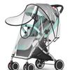 EVA Universal Baby Stroller Rain Cover Children Car Windshield Waterproof Front Zipper U-shaped Large Opening Enlarged Thickened