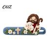 Seasonal Interior Decor Christmas Door Handle Cover, Knitted Lever Handles Cute Santa Gingerbread Claus Covers Man Penguin, Festive Sleeve for