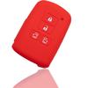 MALAKO Toyota Smart Key Silicone Cover 4 Button Cover Key Case Key Cover Silicone