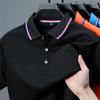 New Men's Polo Shirt Casual Solid Color Short Sleeved Tee Summer High-Quality T-Shirts Fashionable Comfortable Versatile Tops