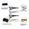 4-Piece Men's Tie Clip Set, Classic Stainless Steel Tie Bar Pinch Clips, Business Tie Accessories Gift for Men
