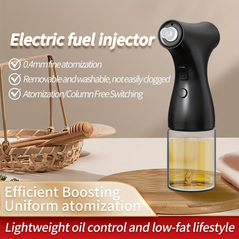 USB Rechargeable Olive Oil Sprayer, Portable Switchable Mist or Stream Glass Kitchen Oil Bottle, Dual Spray Mode for Cooking, Air Fryer