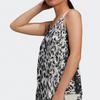 Adidas Leopard Print Full-Body Fitness Running Tank Top Women Tops Black White FU1582