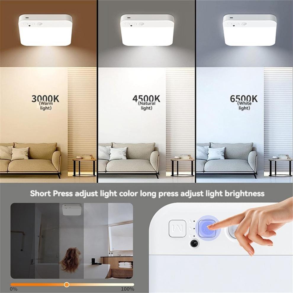 Rechargeable Motion Sensor Ceiling Light with Remote - Wireless Lights