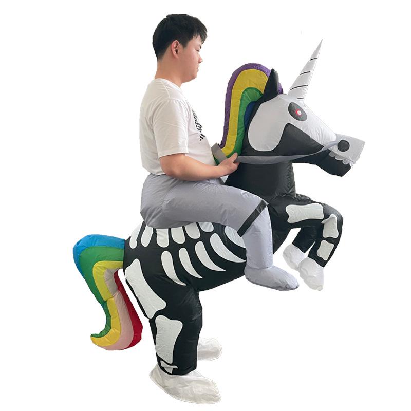 Colorful Inflatable Pegasus Unicorn Costume for Halloween & Christmas Cosplay