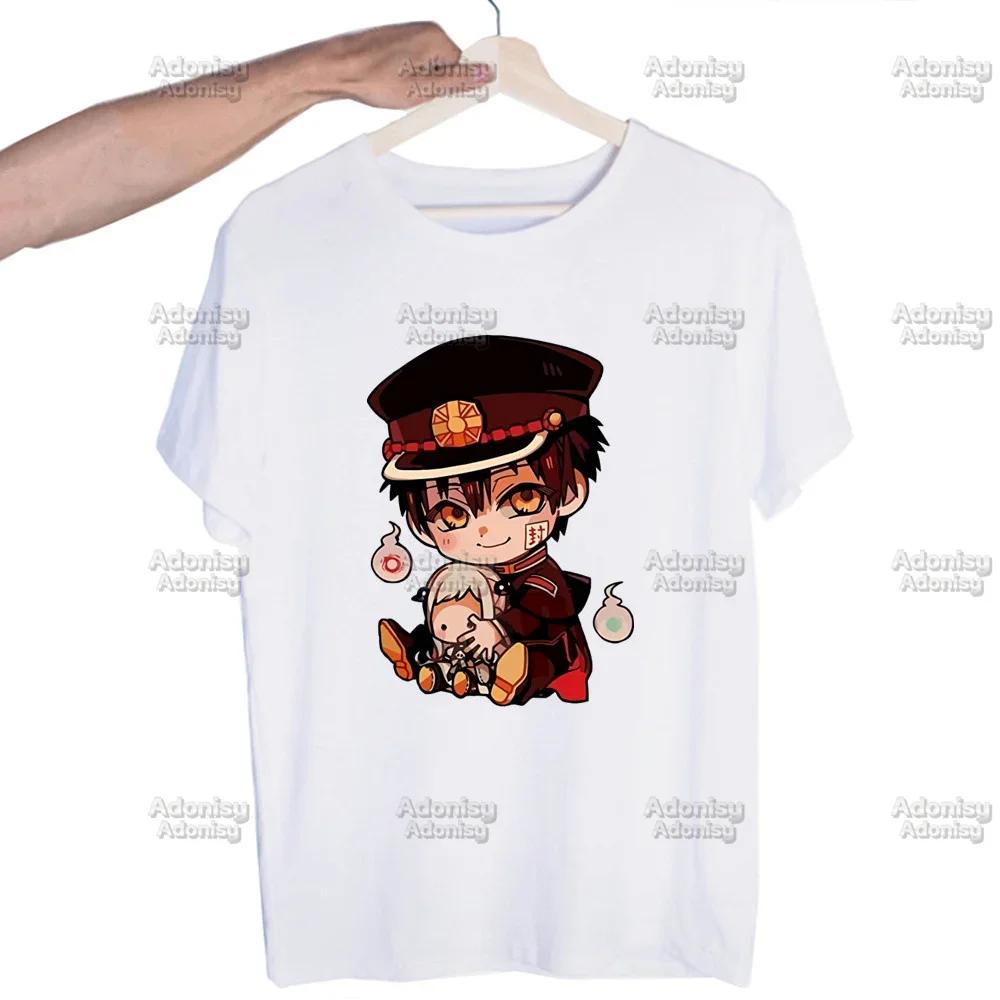 Hanako Kun Mens Harajaku Clothing Summer Streetwear Casual Loose Print Tee Short Sleeve Tops